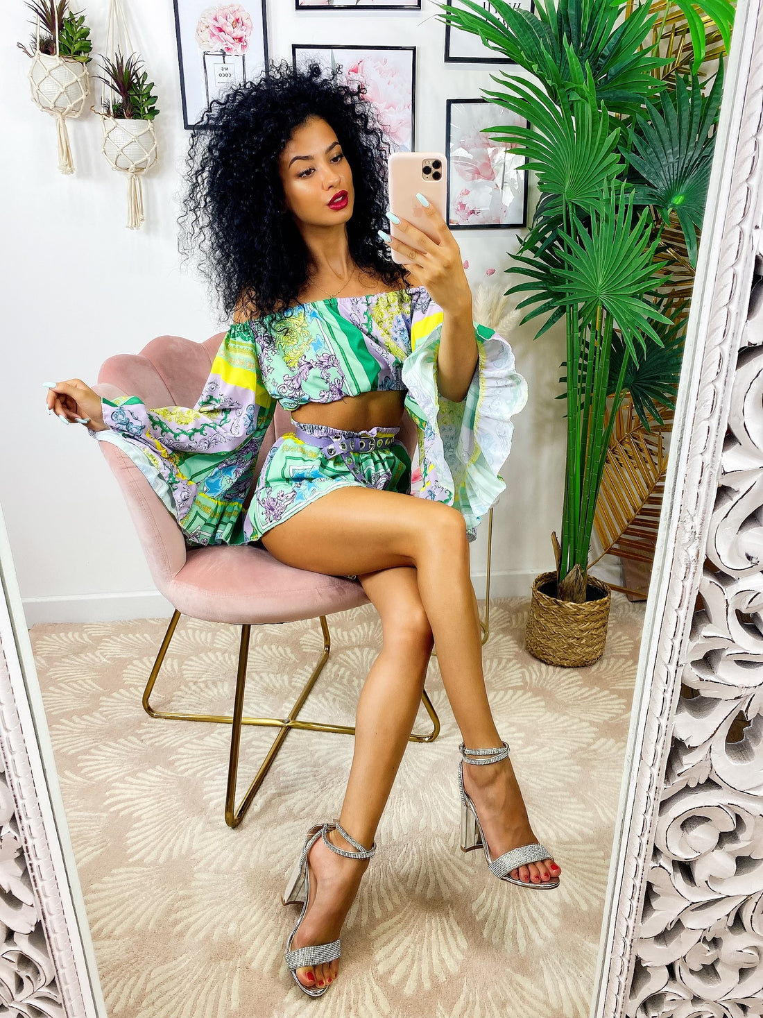 Completo Etnico base Verde - R.a. Boutique 