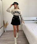 Maglione Amour bianco e nero - R.a. Boutique 