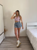 Short a farfalla con gemme - R.a. Boutique 