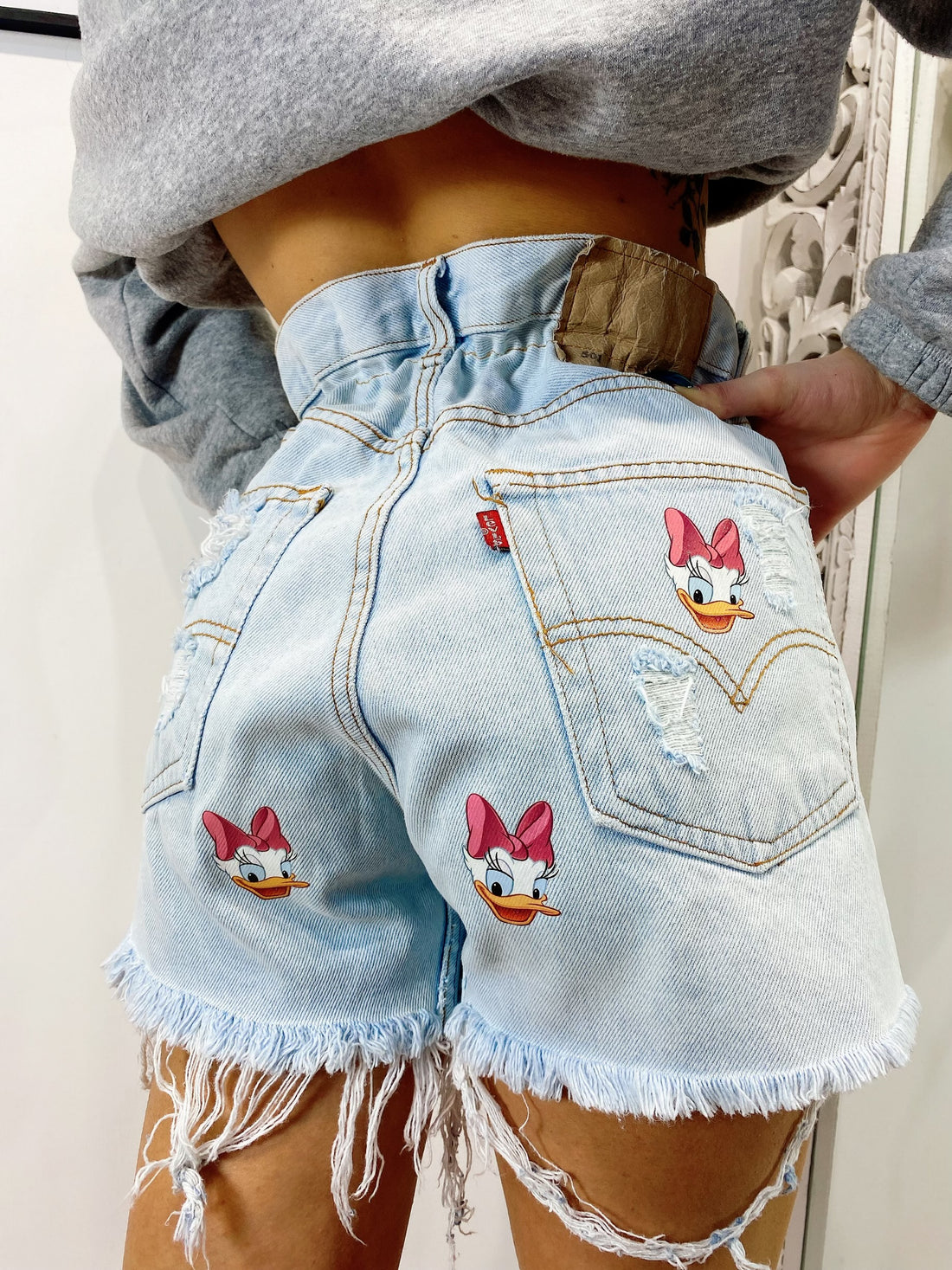 Short Levi’s Vintage con stampa Paperina bagno chiaro - R.a. Boutique 