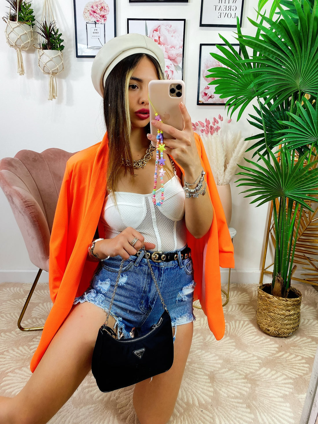 Giacca fluo Arancione - R.a. Boutique 