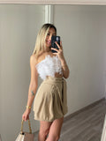 Top bianco in tulle - R.a. Boutique 