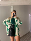 Cardigan influencer verde Top quality - R.a. Boutique 