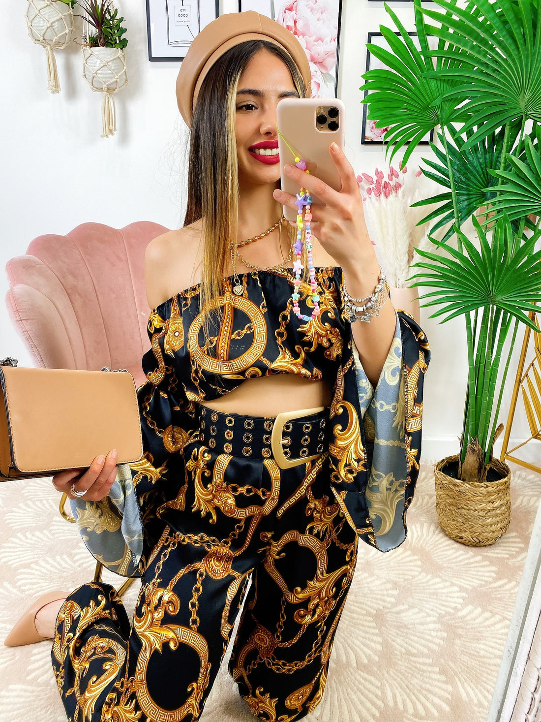 Completo stampa etnica base Nera - R.a. Boutique 