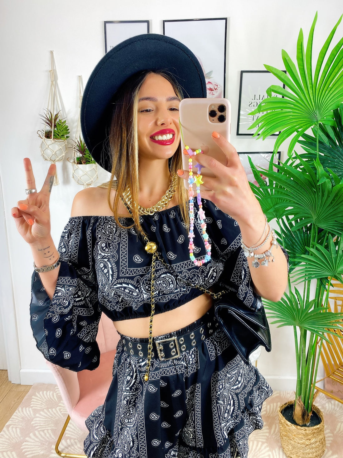 Completo Effetto bandana base Nera - R.a. Boutique 