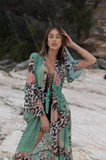 Kimono animalier verde - R.a. Boutique 