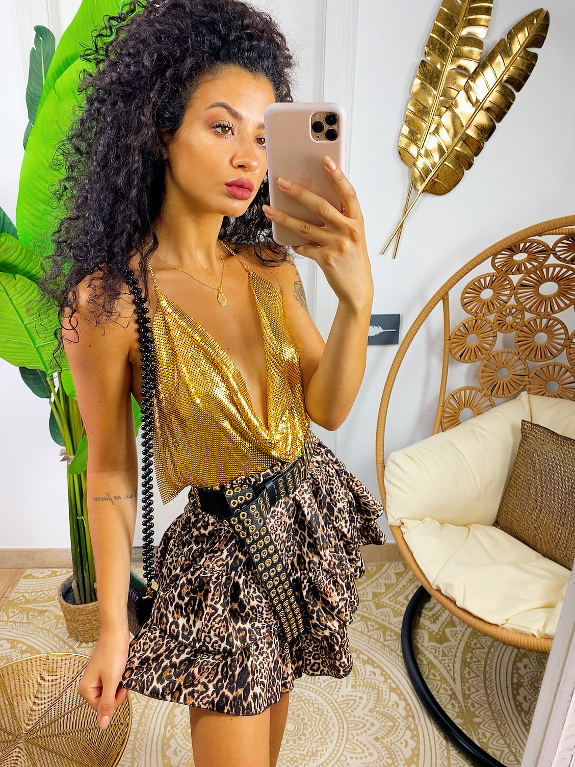 Top luxsequin gold - R.a. Boutique 