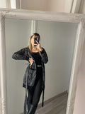 Cardigan in lurex zebrato nero - R.a. Boutique 