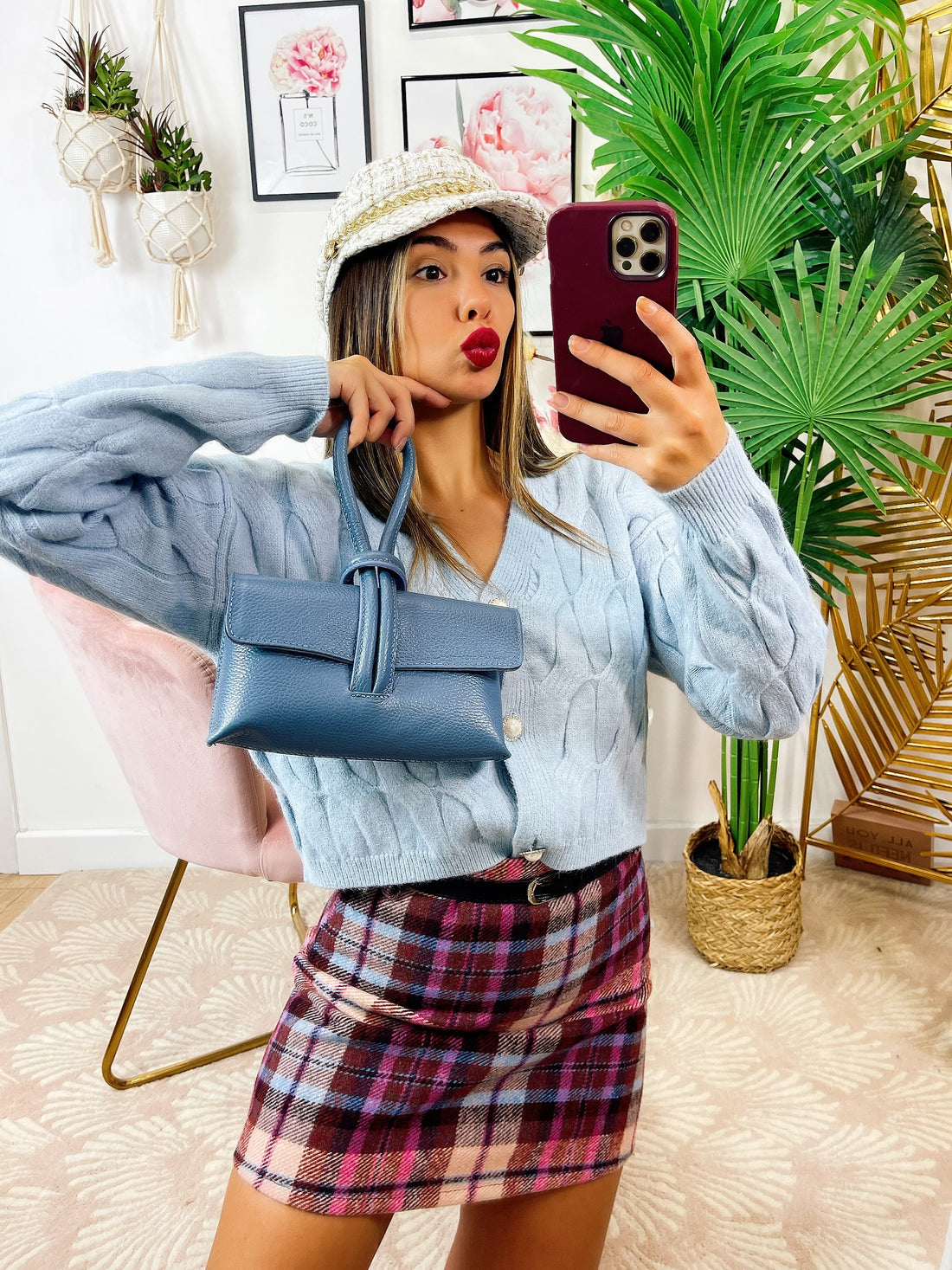 Maglione a trecce carta da zucchero, bottoni gioiello - R.a. Boutique 