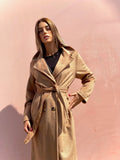 Cappotto lungo Camel con cintura - R.a. Boutique 