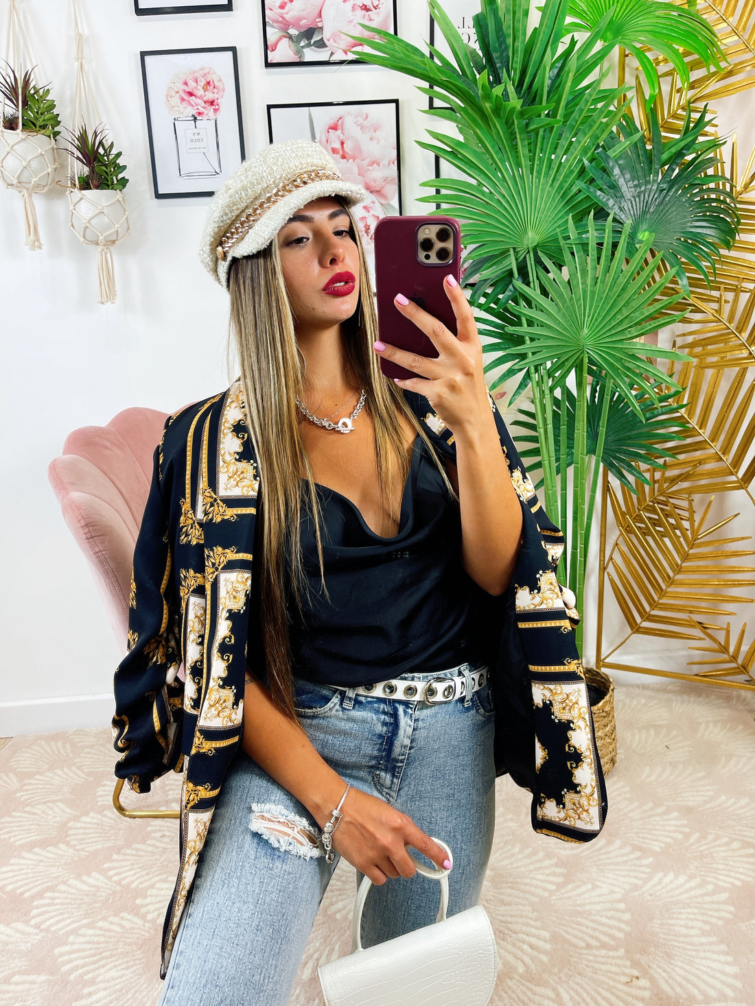 Giacca etnica base nera - R.a. Boutique 