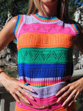 Completo crochet rainbow - R.a. Boutique 