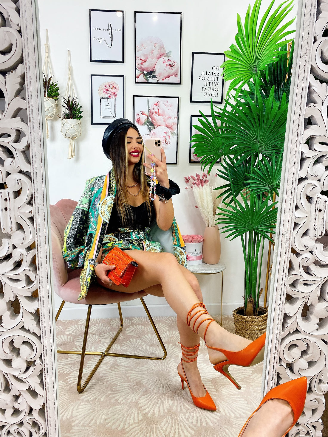 Tacco Arancio con incrocio - R.a. Boutique 