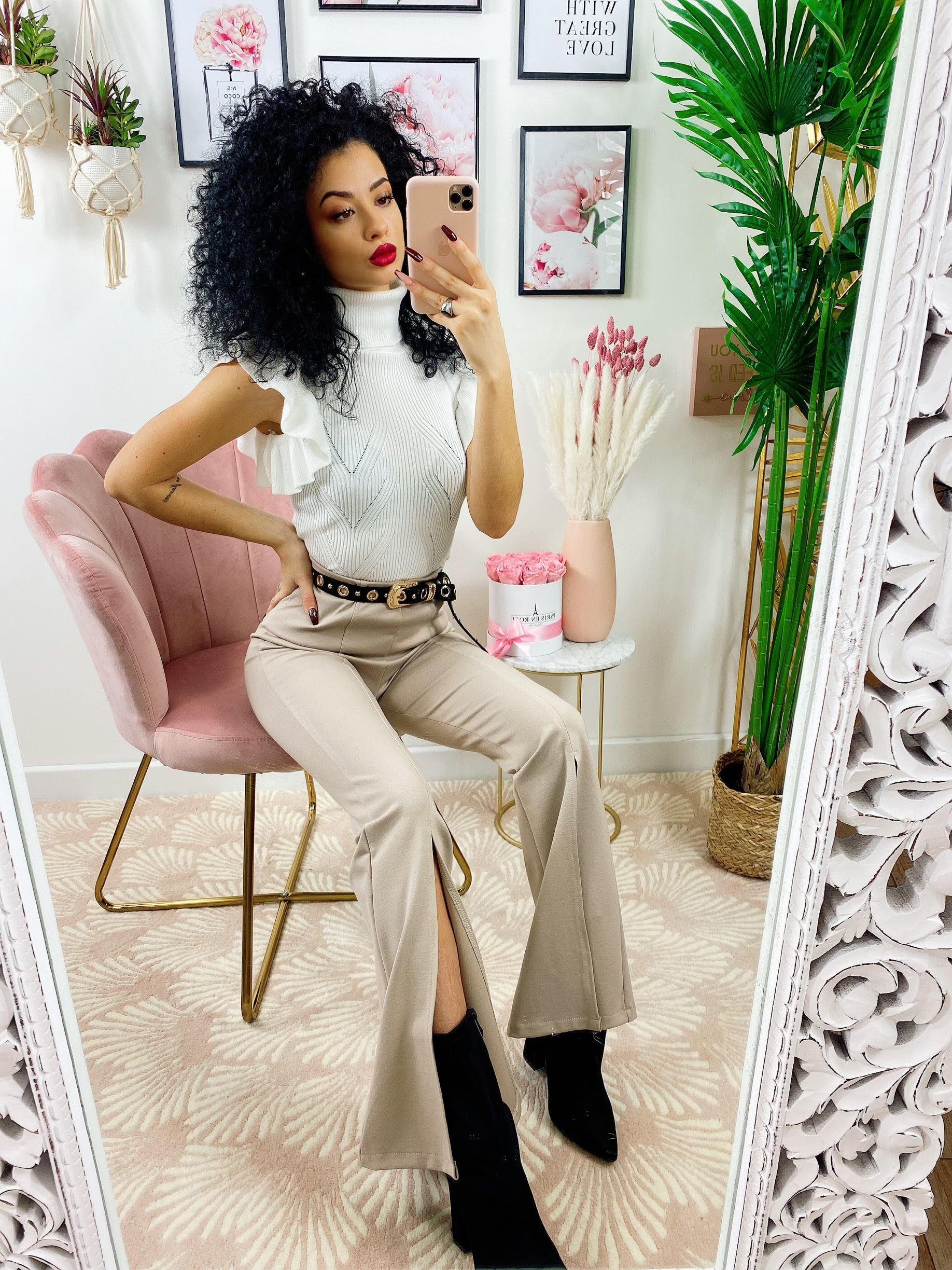 Elefante Neri Outfit Zampa Di Elefante Leggins Zampa Leggings A