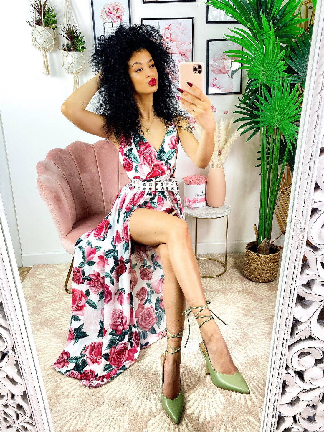 Tutina con gonna floreale - R.a. Boutique 