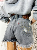 Levi’s Vintage grigio con borchie - R.a. Boutique 