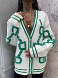 Cardigan influencer verde Top quality - R.a. Boutique 