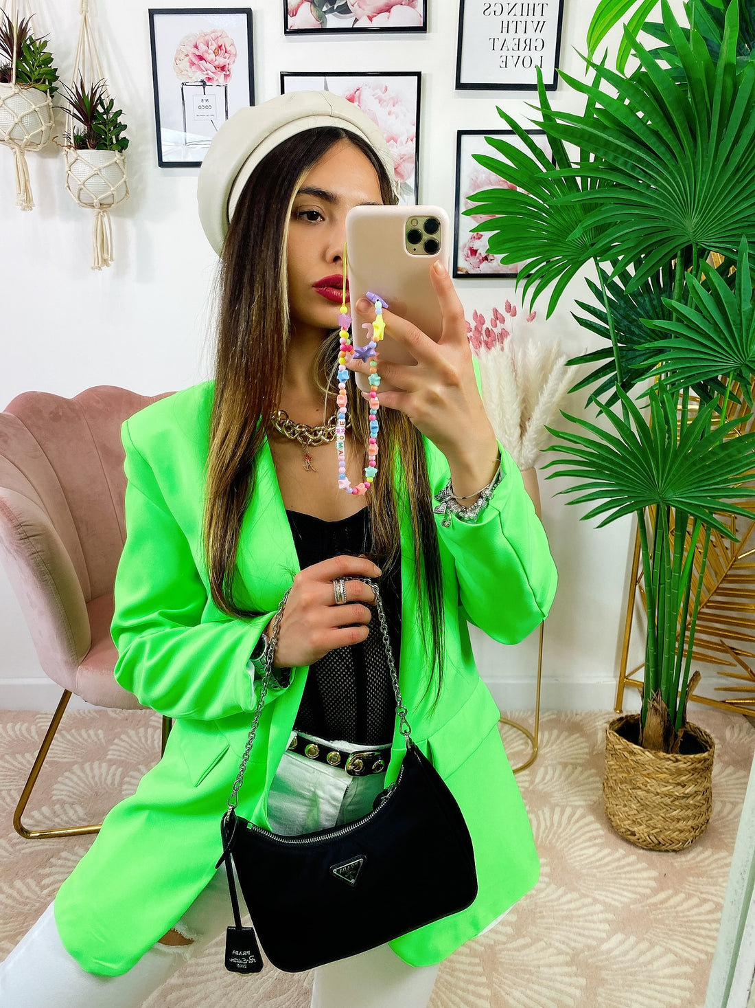 Giacca fluo verde - R.a. Boutique 