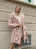 Cappotto Teddy bianco rosa - R.a. Boutique 