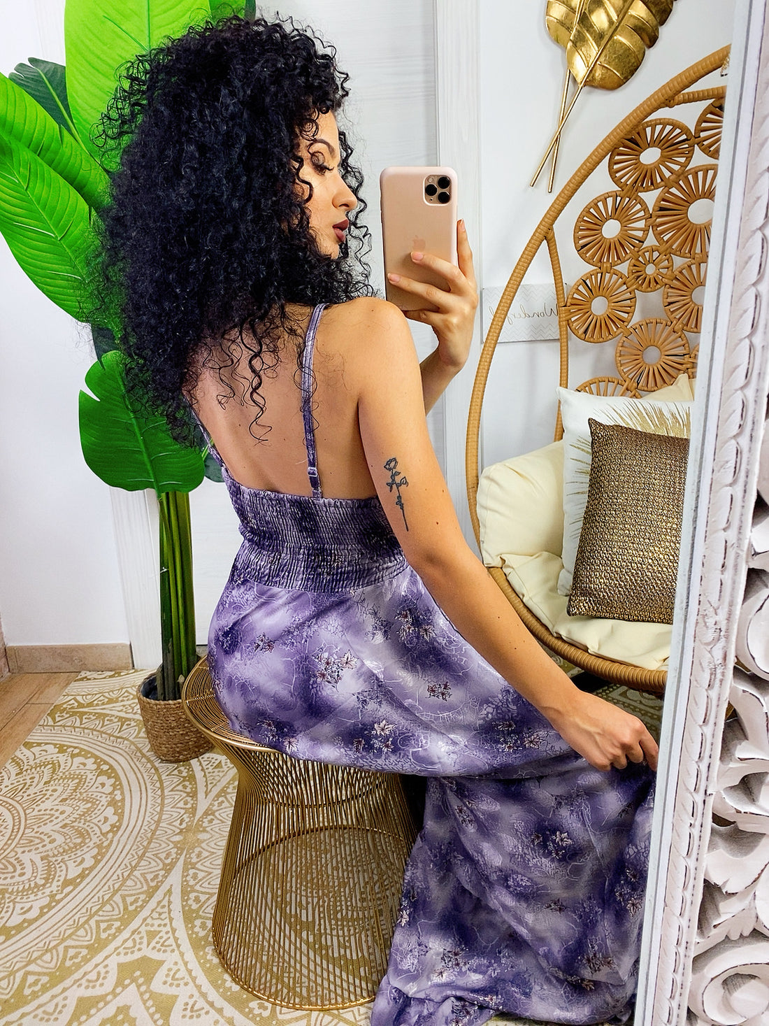 Abito lungo sui toni del viola - R.a. Boutique 