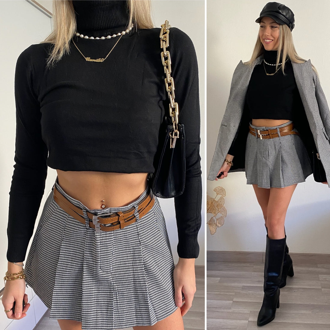 Dolce vita nero in lana lungo - R.a. Boutique 