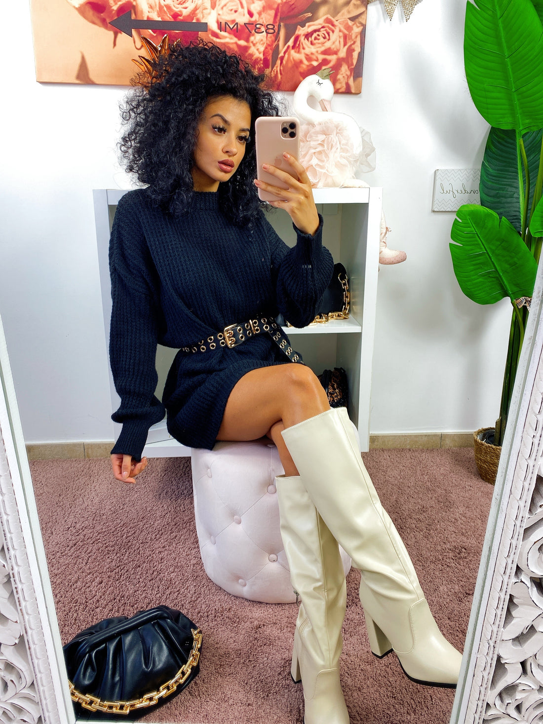 Abito in maglia Nero - R.a. Boutique 