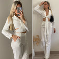 Completo top e pantalone bianco - R.a. Boutique 