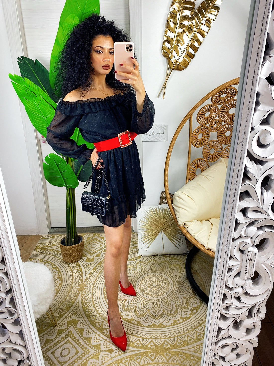 Abito scollo a barchetta nero - R.a. Boutique 