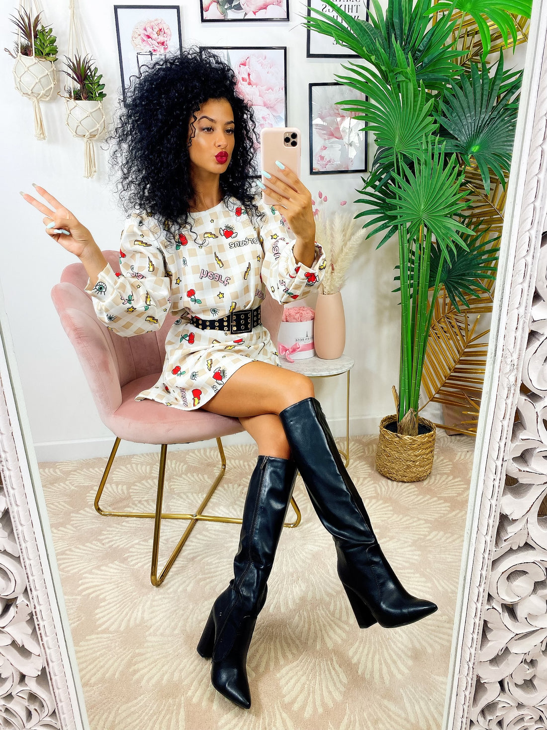 Abito Pop Art beige - R.a. Boutique 