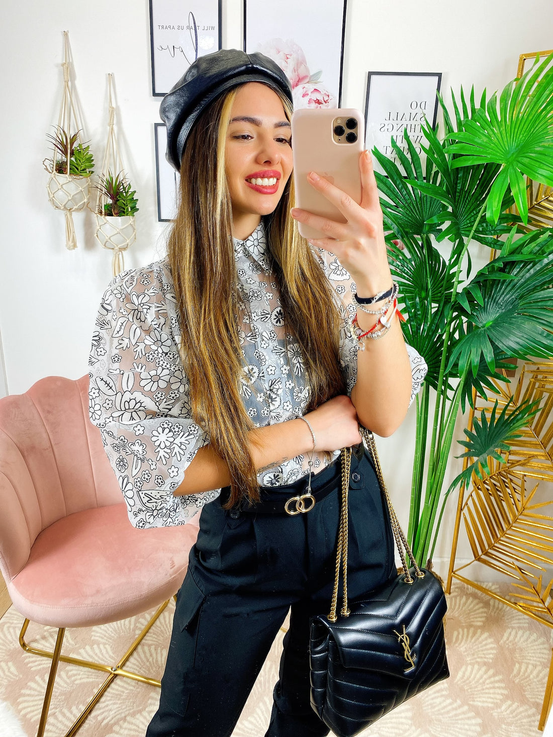 Camicia manica bombata Black & White - R.a. Boutique 