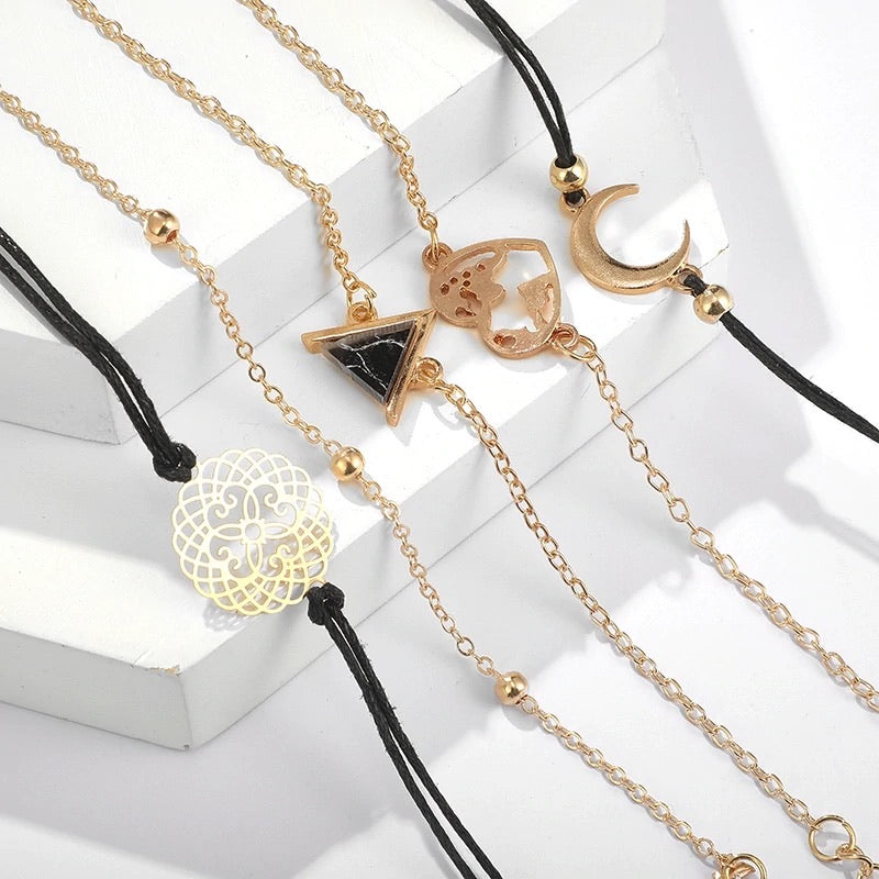 Bracciale con cuore e luna - R.a. Boutique 