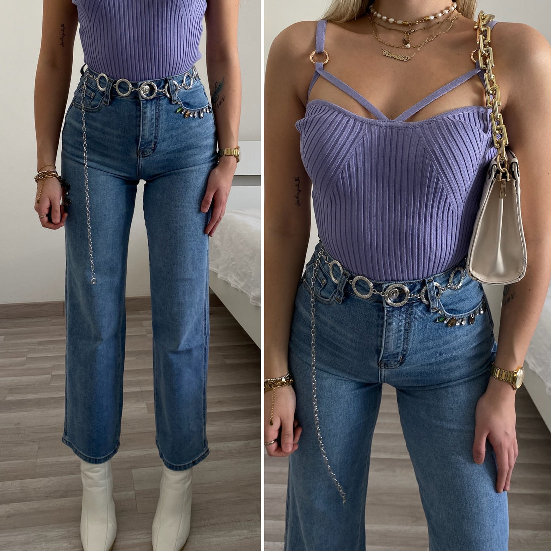 Cintura con anelli oro e argento - R.a. Boutique 