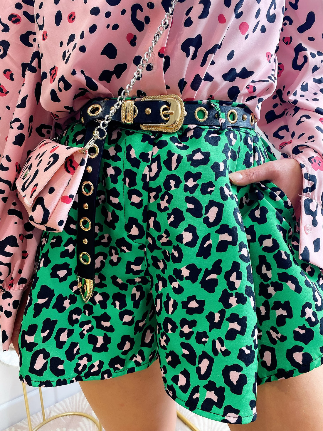 Short maculato Verde - R.a. Boutique 