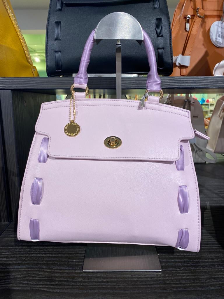 Bag lilla con lacci in raso - R.a. Boutique 