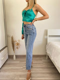 Jeans con strass - R.a. Boutique 