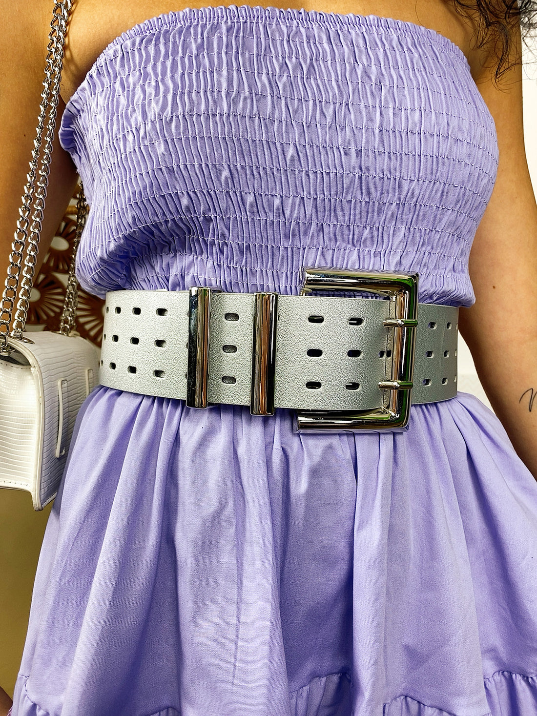 Cinturone glam argento - R.a. Boutique 