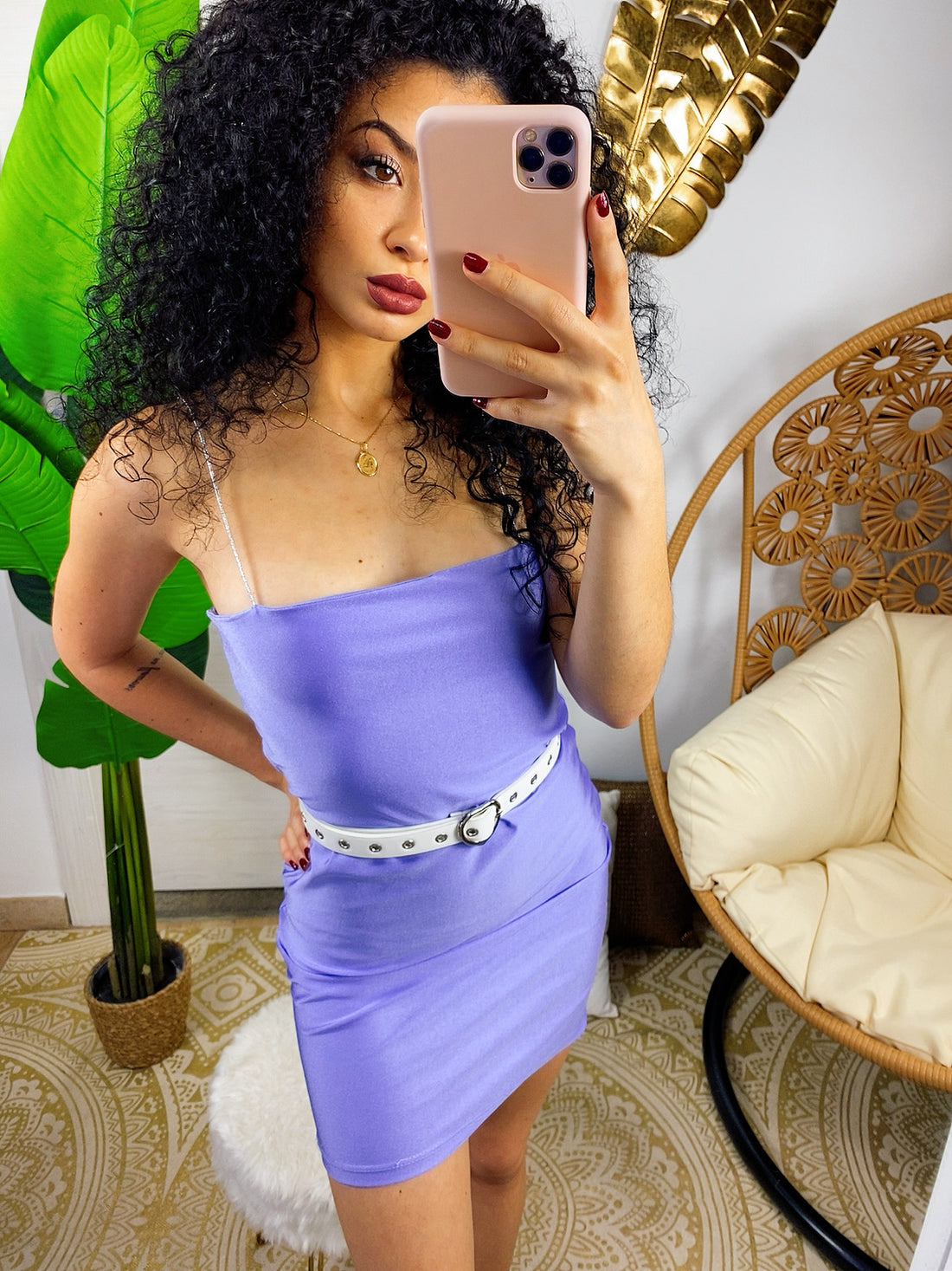 Tubino aderente con spalline sottili - R.a. Boutique 