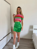 Maglia rosa e verde con cuori - R.a. Boutique 