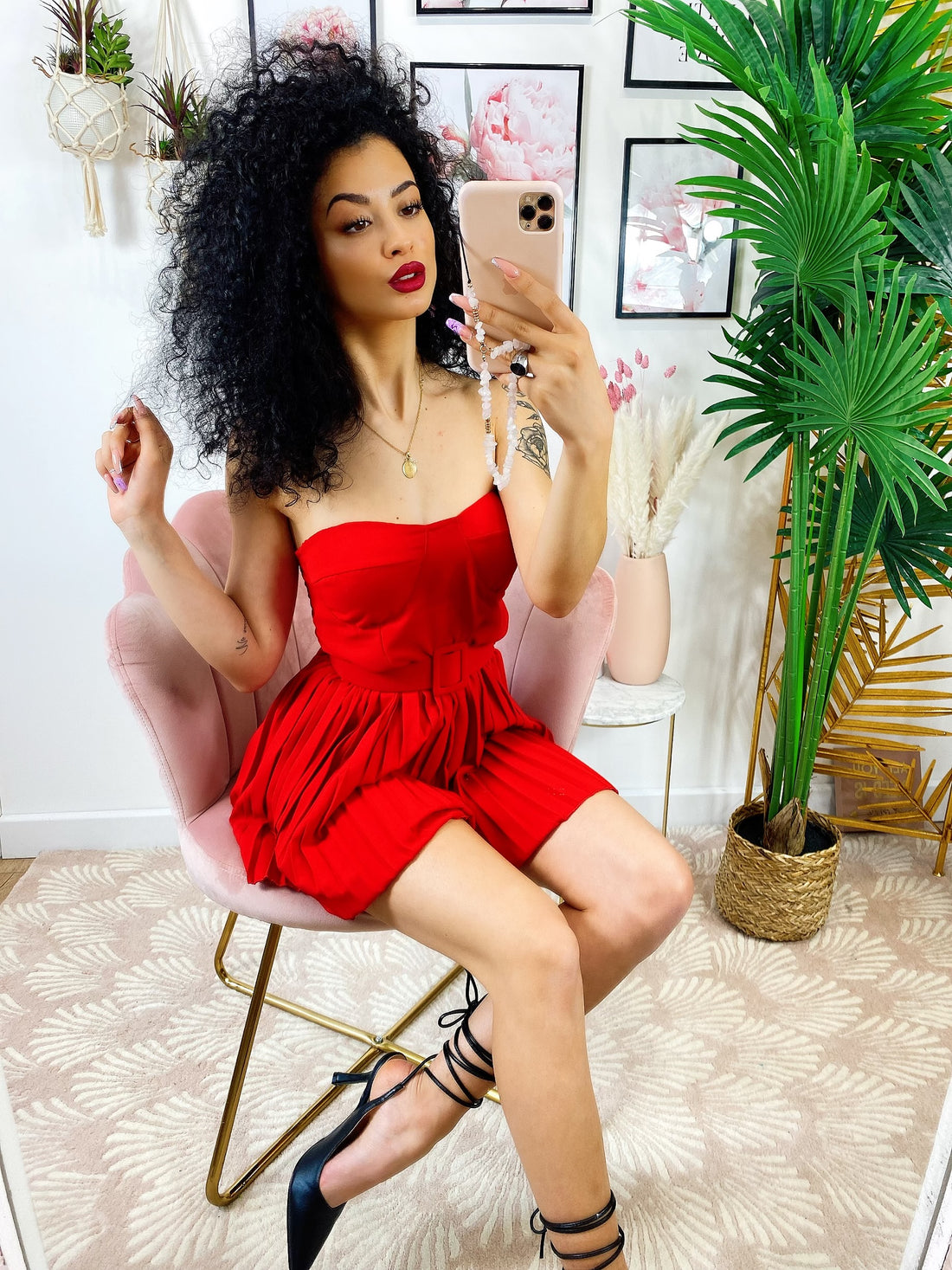 Tutina scollo a cuore rosso - R.a. Boutique 