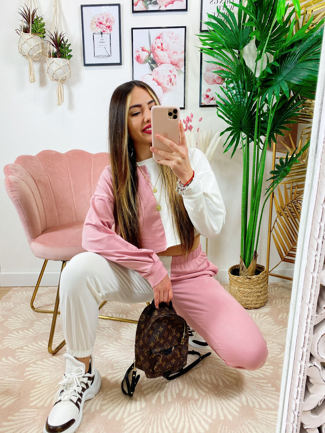 Tuta sportiva Bicolor Rosa - R.a. Boutique 