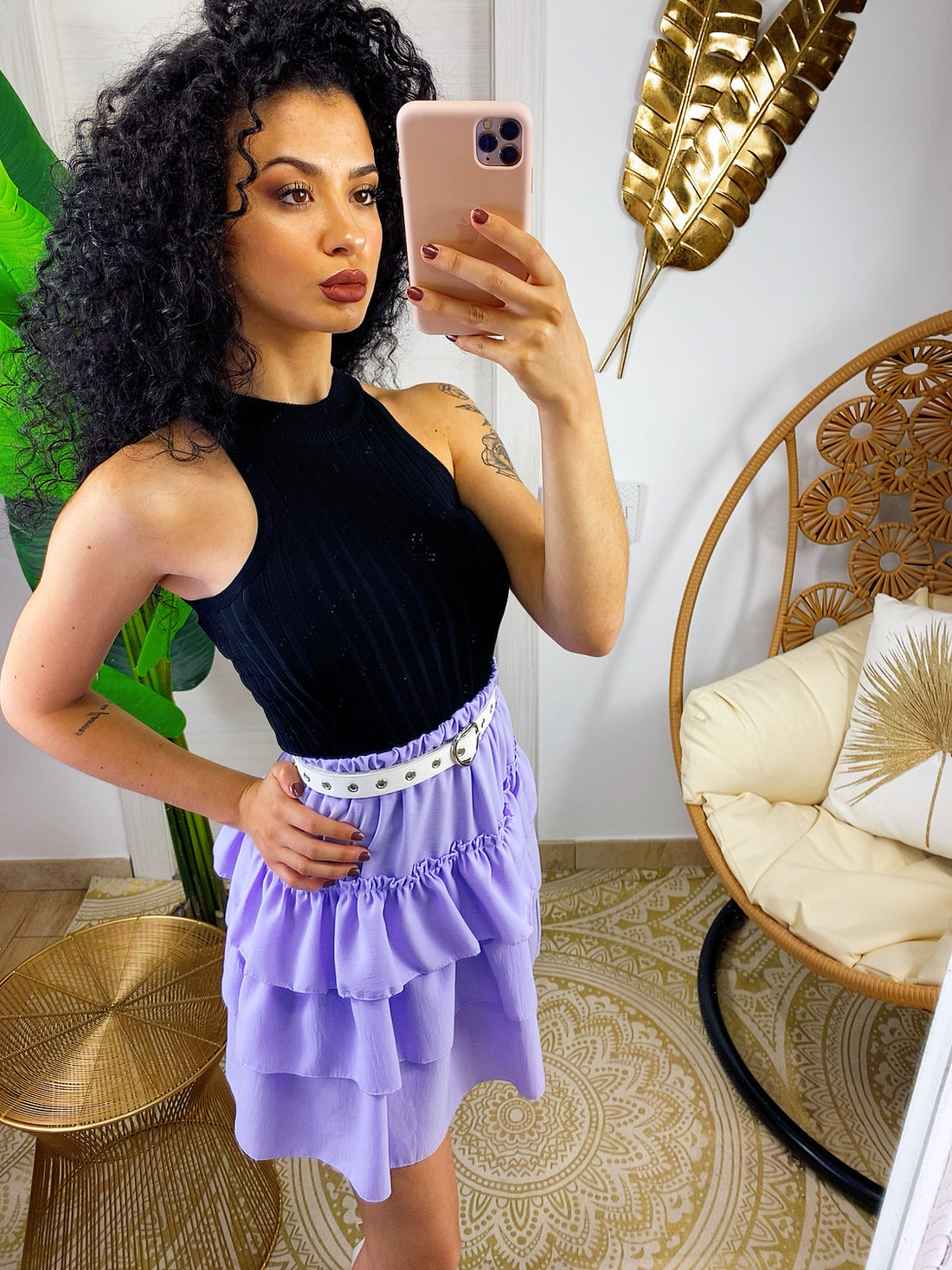 Top a costine smanicato - R.a. Boutique 