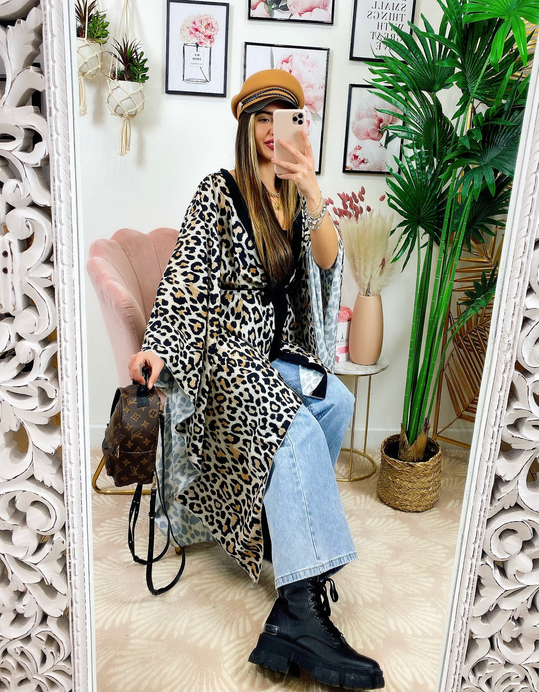 Maxi cardigan a fantasia maculato - R.a. Boutique 