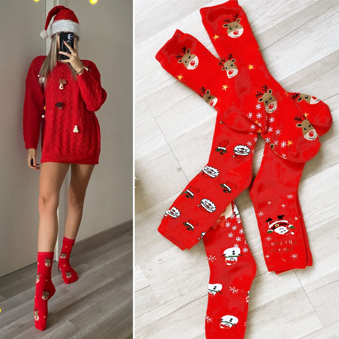 Calze natalizie antiscivolo - R.a. Boutique 