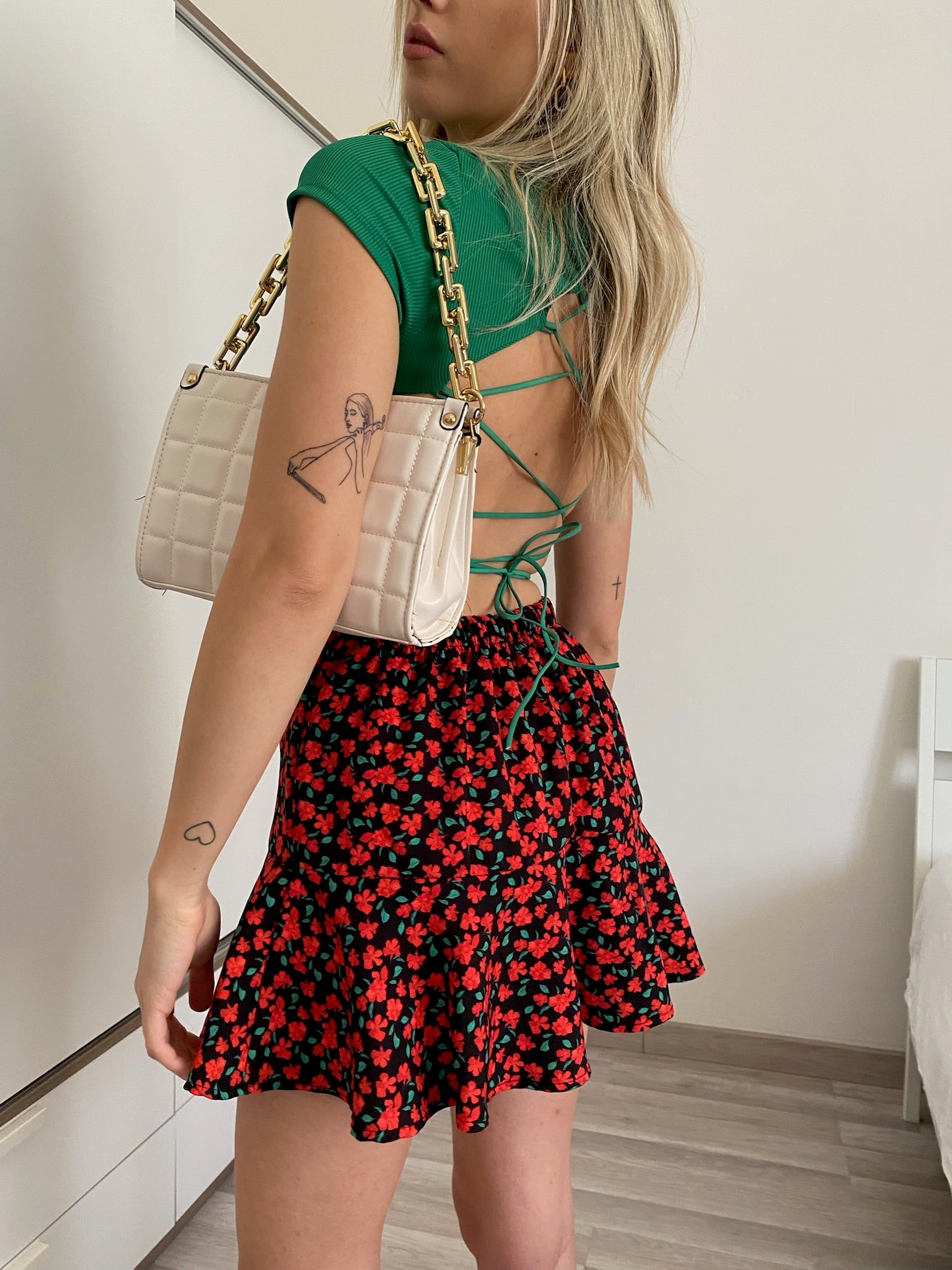 Top incrociato verde - R.a. Boutique 