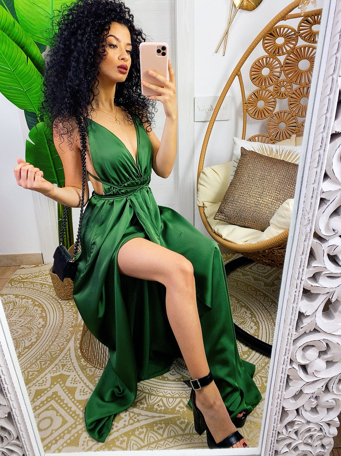 Dress Afrodite verde militare - R.a. Boutique 