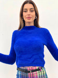 Maglioncino morbidissimo blu elettrico - R.a. Boutique 
