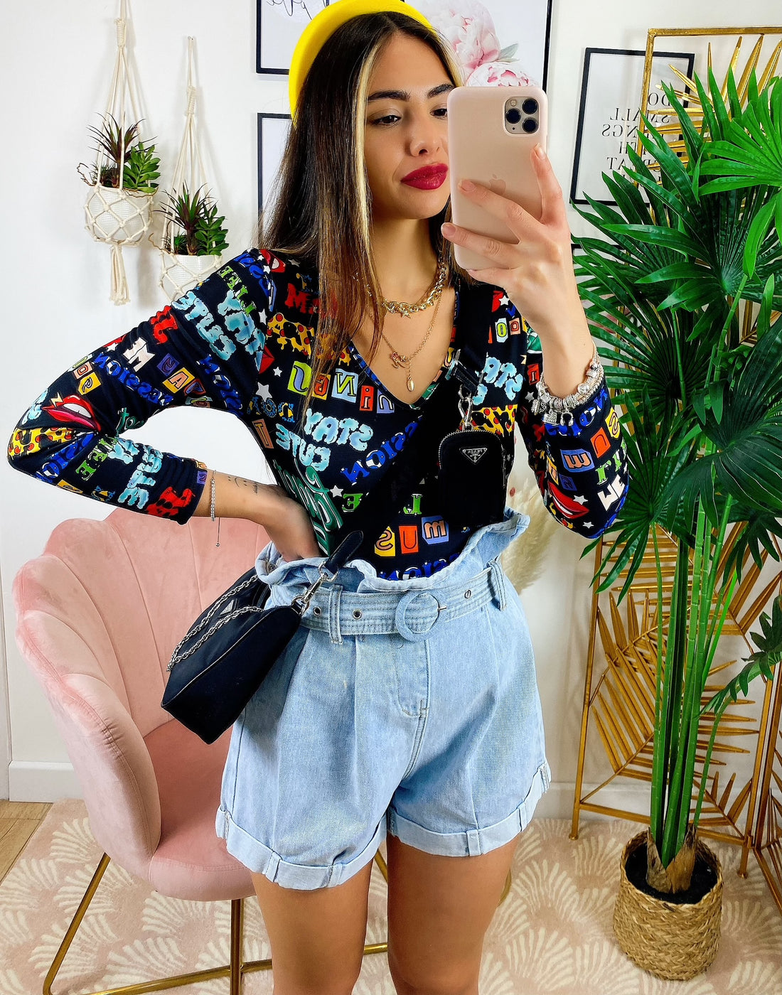 Short in jeans con cintura - R.a. Boutique 