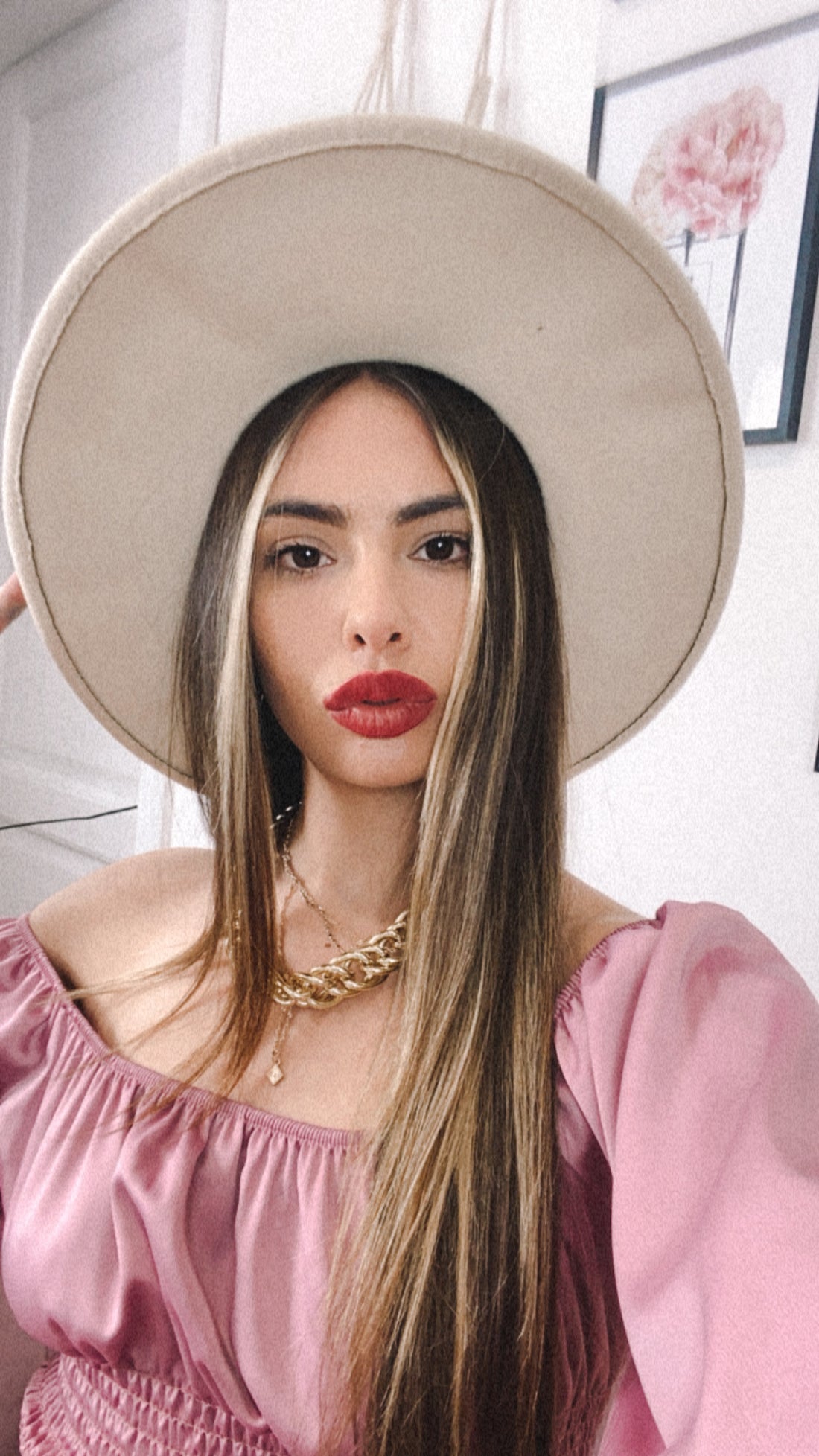 Cappello beige fascia zebrata - R.a. Boutique 