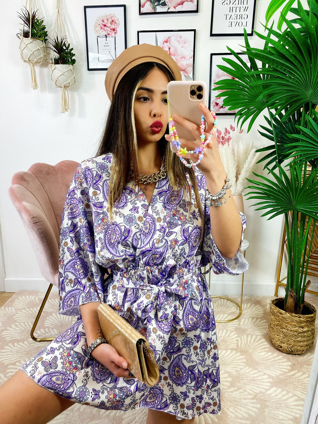 Abito etnico sfumature Lilla - R.a. Boutique 