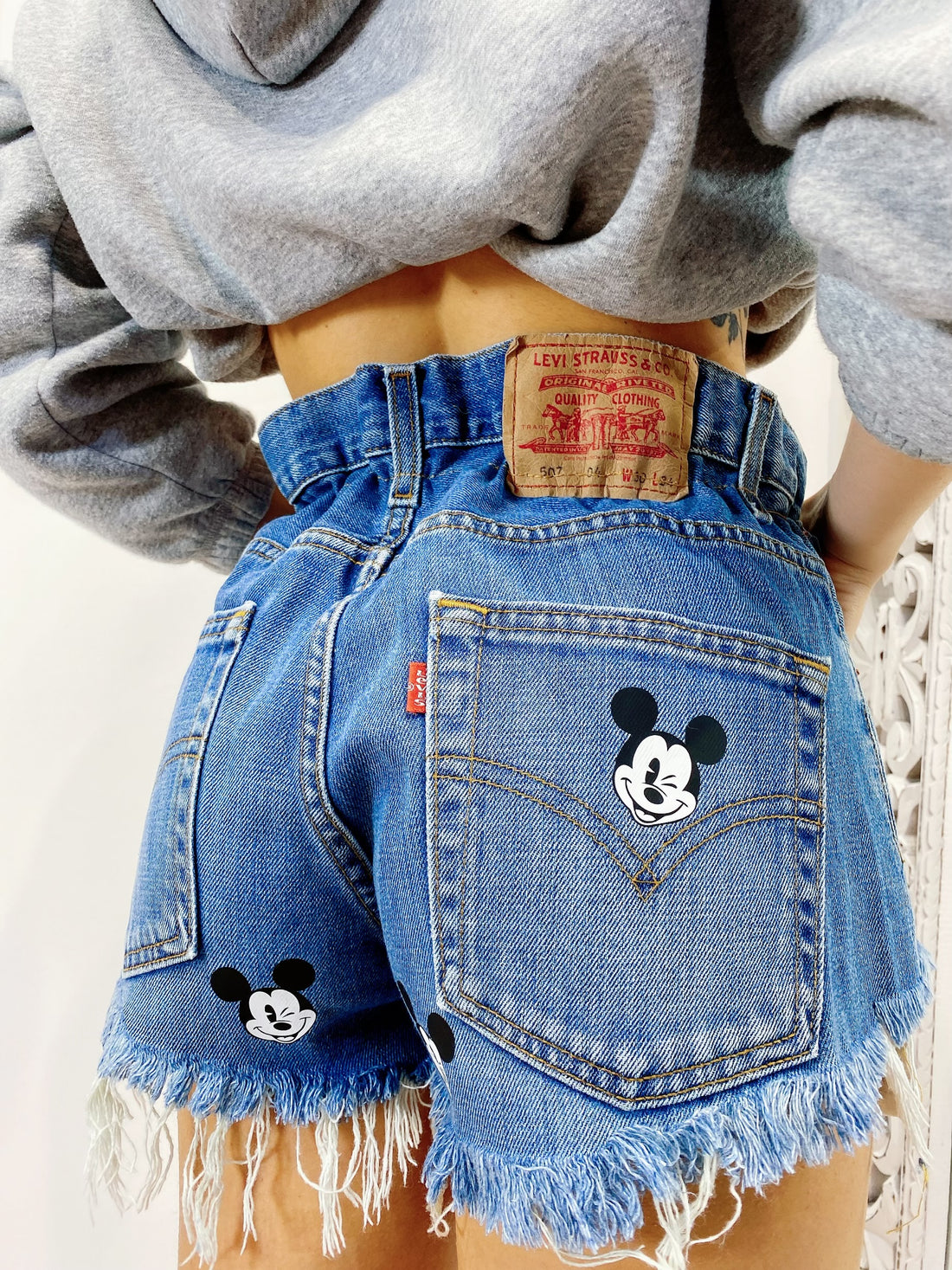 Short Levi’s Vintage con stampa topolino bagno medio - R.a. Boutique 